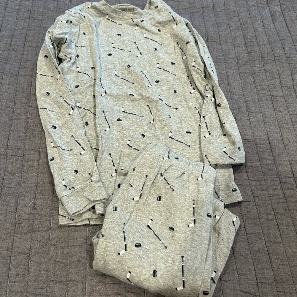 Petit Lem Heather Gray Sleepwear Set